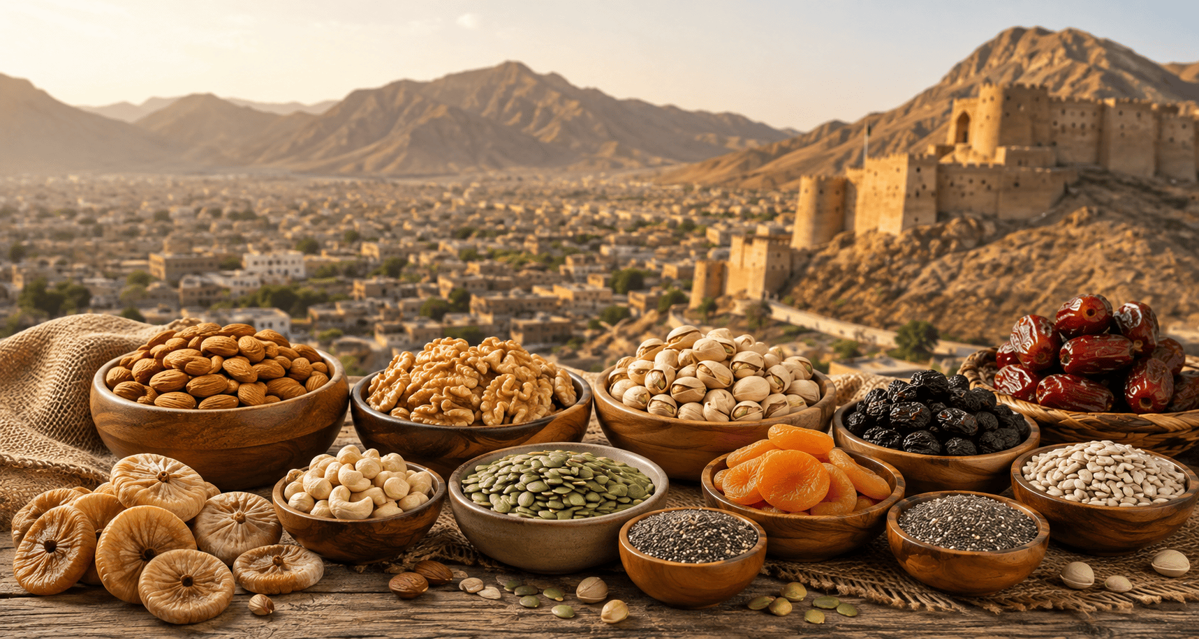 Premium dry fruits collection banner